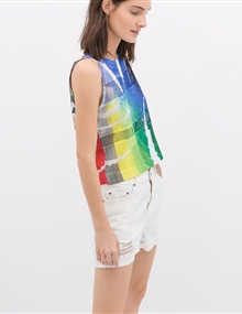 Top estampado